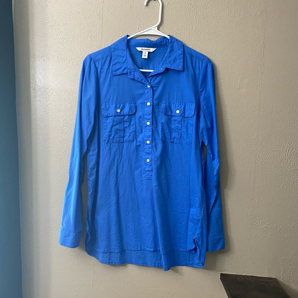 Pretty Blue Long Sleeve Top